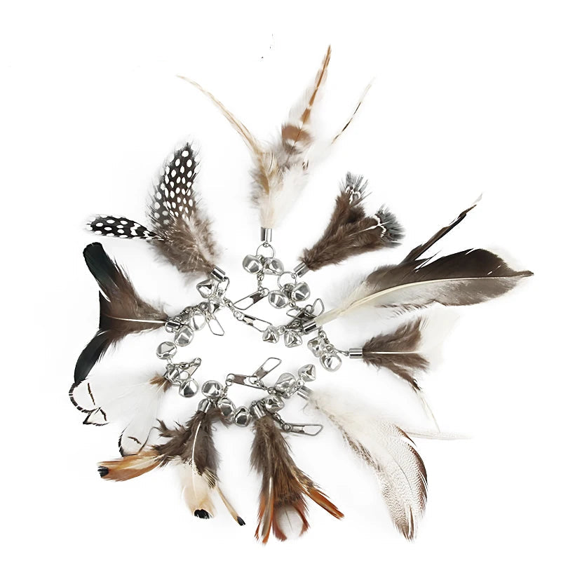 Feather Cat Teaser Toy Replacement Pack (10pcs)