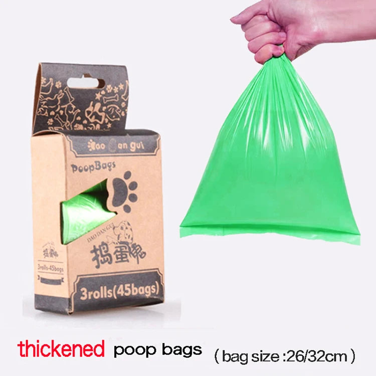 Dog Poop Bag Dispenser with LED Light & Waste Bag Holder