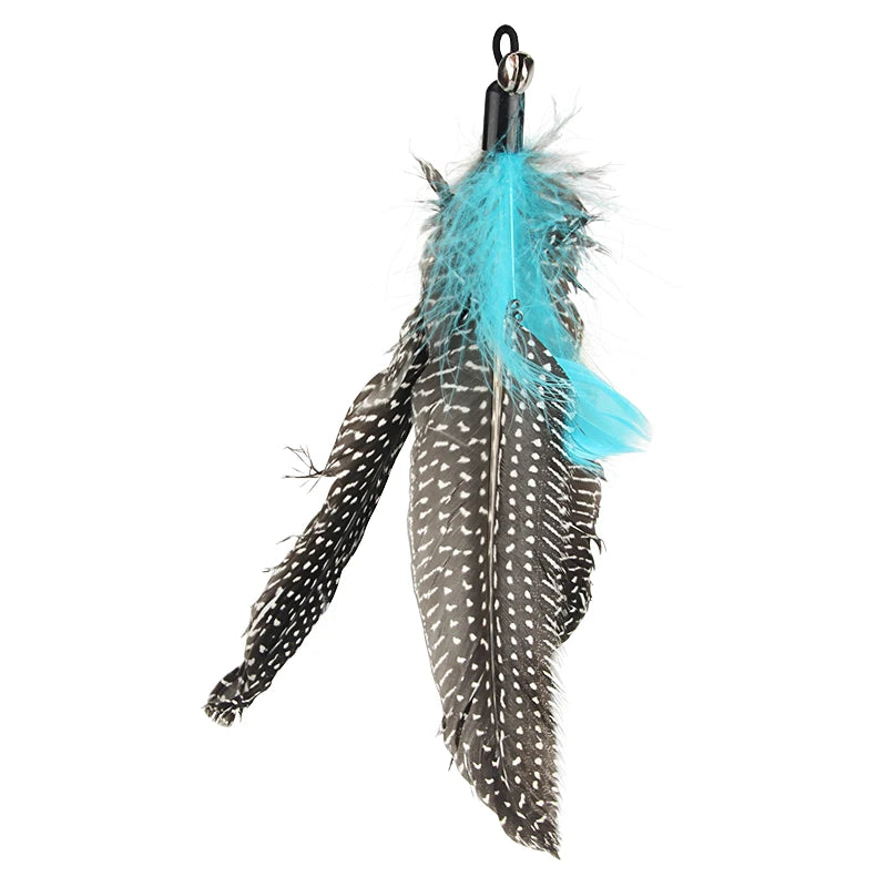 Feather Cat Teaser Stick Replacement Heads (5 Pack)