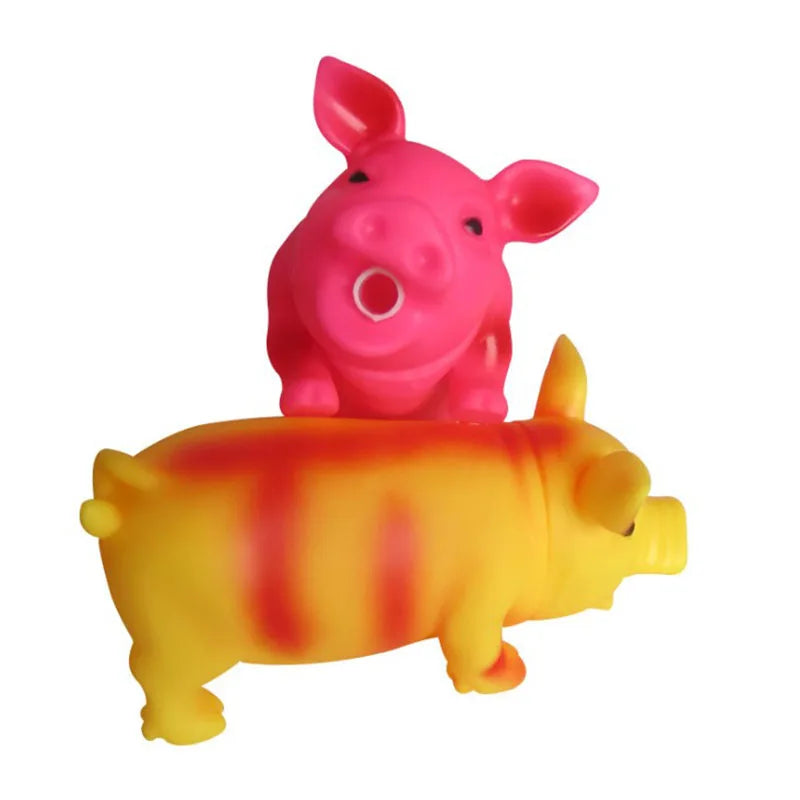 Squeaky Pig Dog Toy