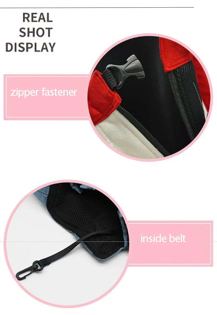 Breathable Mesh Pet Carrier Backpack for Small Dogs & Cats