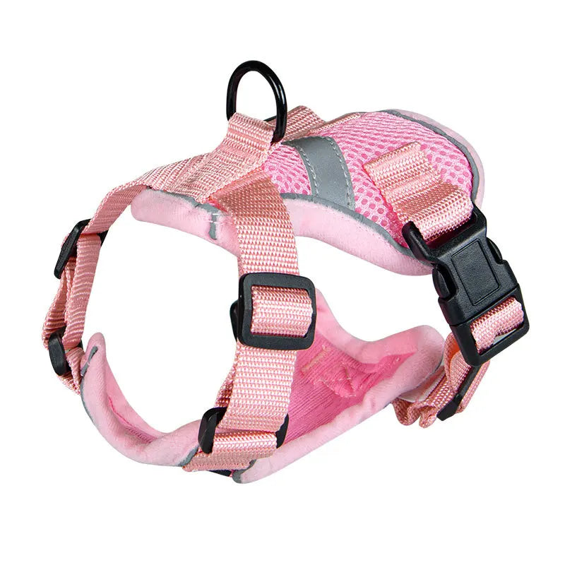 Breathable Escape-Proof Pet Harness Vest with Reflective Strips