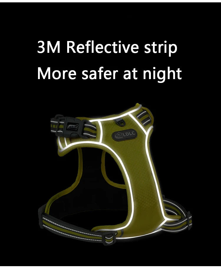 3M Reflective Padded Dog Harness Vest