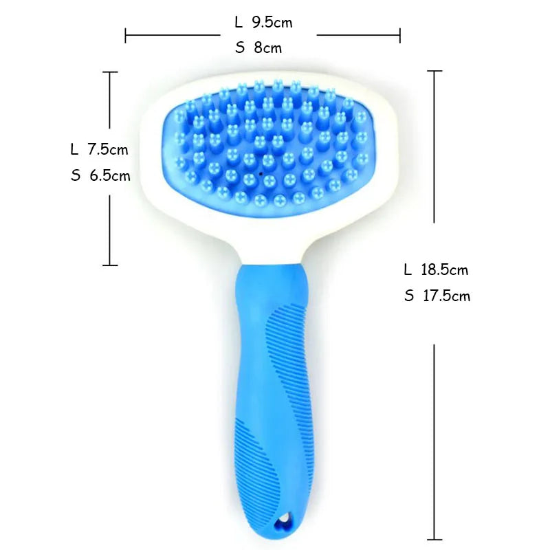 Brosse de toilettage en silicone pour animaux de compagnie