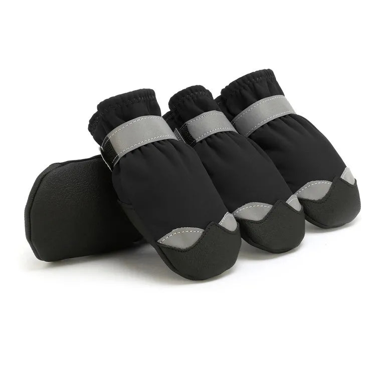 Waterproof Reflective Dog Boots with PVC Soles