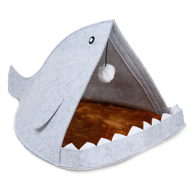 Shark Pet Bed & Cushion Mat for Dogs & Cats