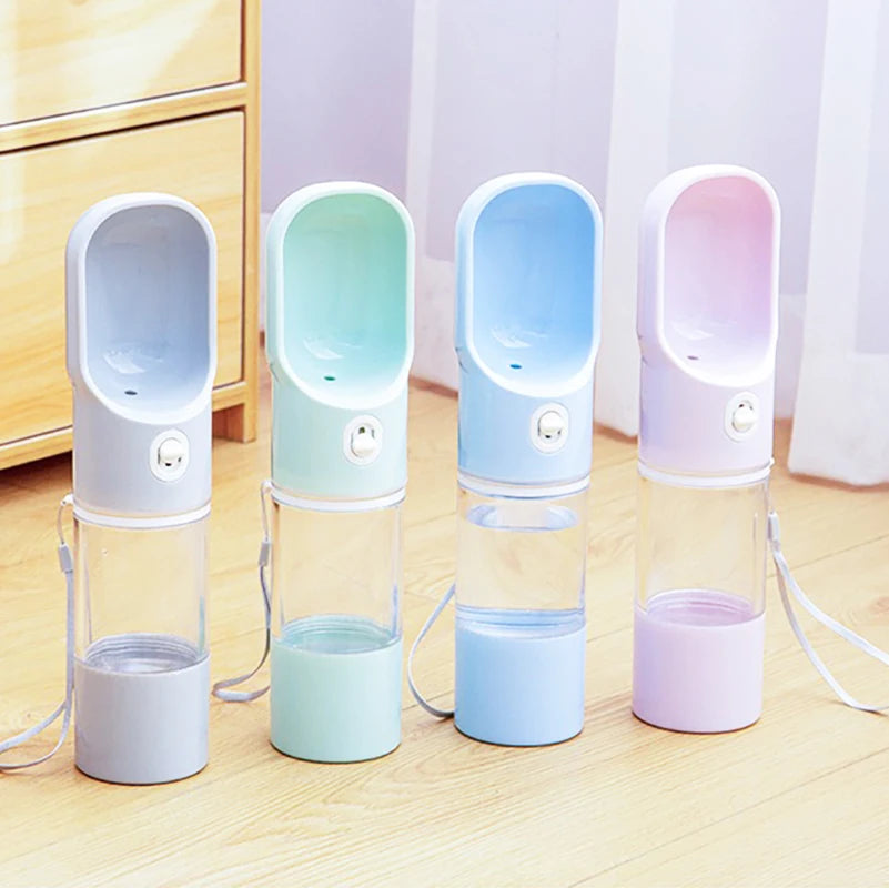 2-in-1 Pet Travel Water Bottle & Food Dispenser