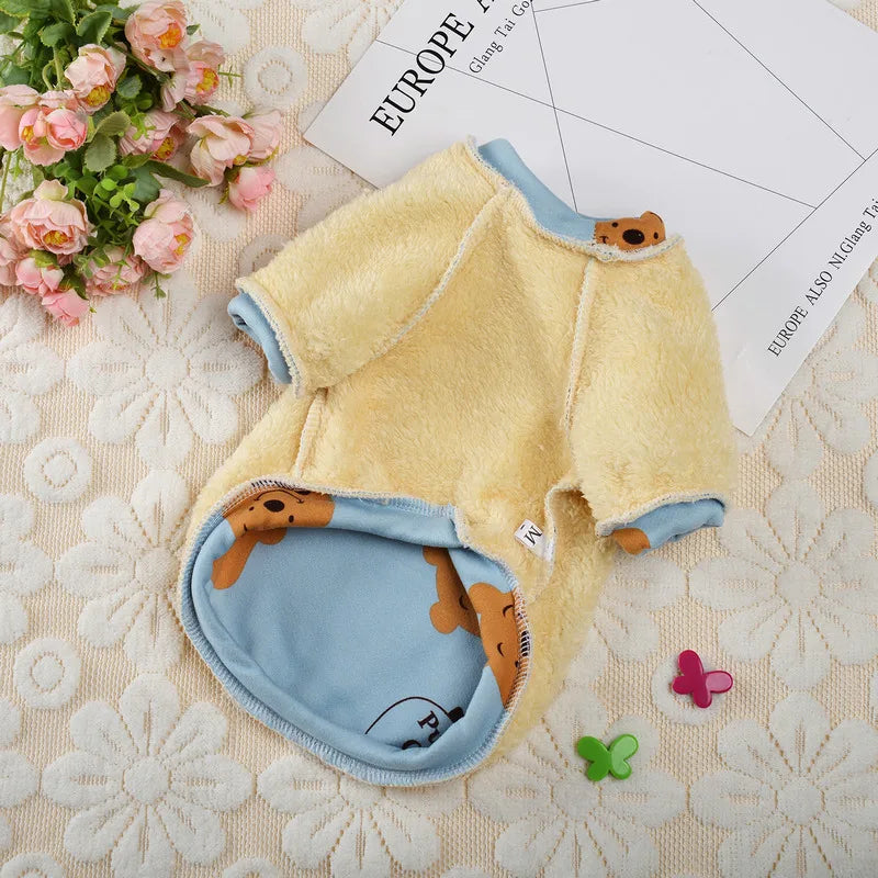 Printed Fleece Cat Jumper