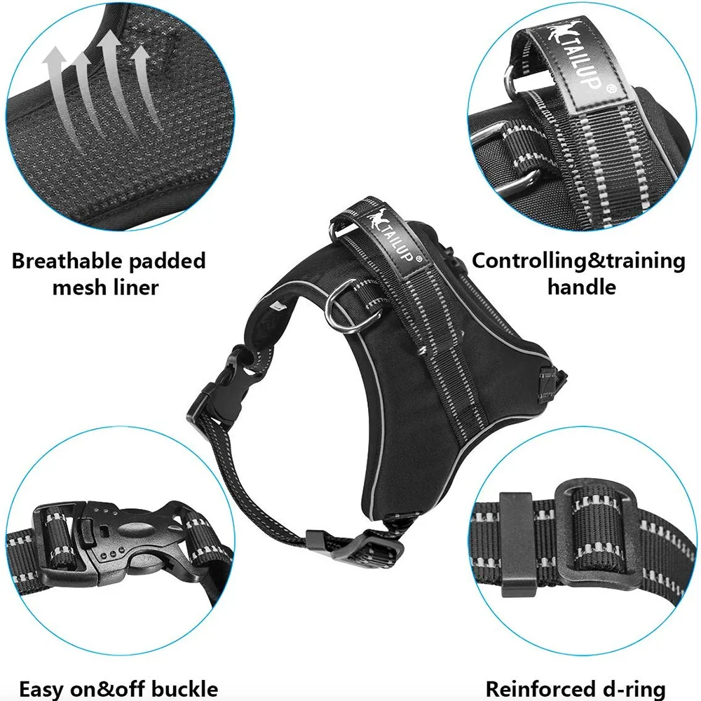 Adjustable Reflective Dog Harness Vest