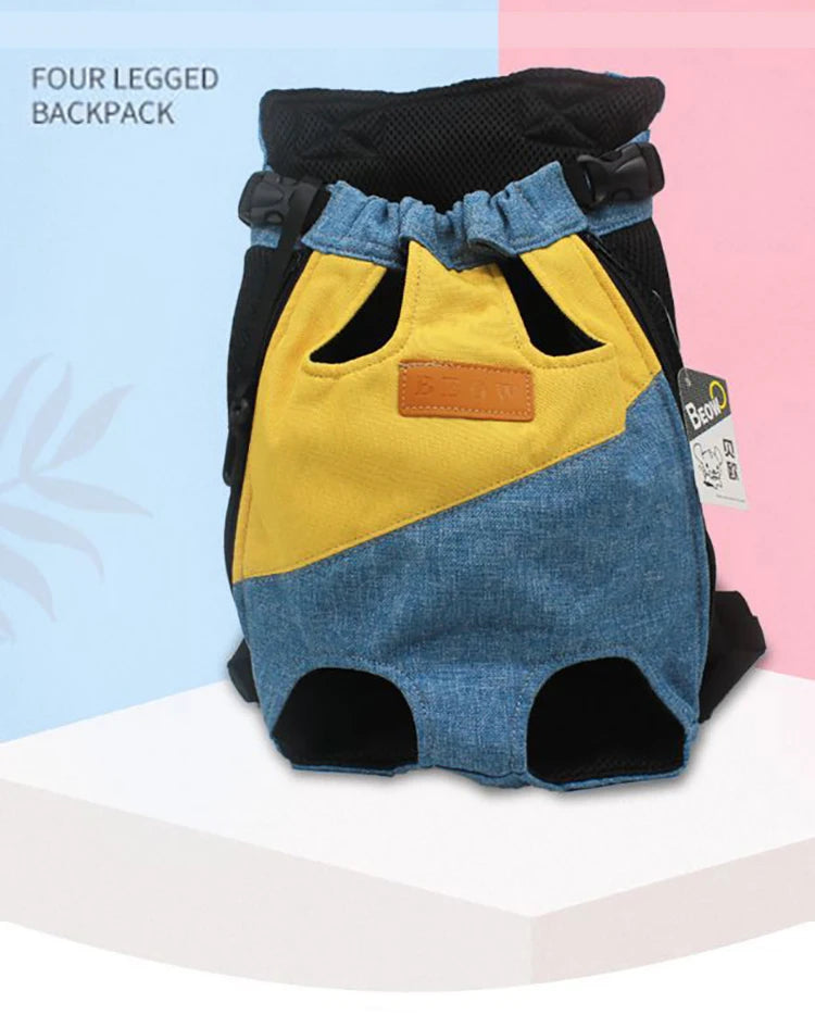 Breathable Mesh Pet Carrier Backpack for Small Dogs & Cats