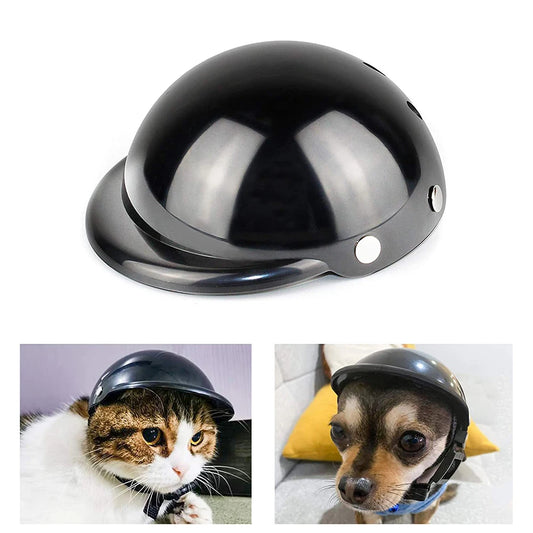 Motorcycle Helmet Hat for Dogs & Cats