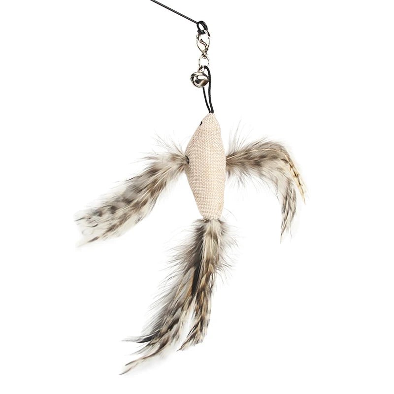 Feather Bird Cat Teaser Toy Set (2 Pack)