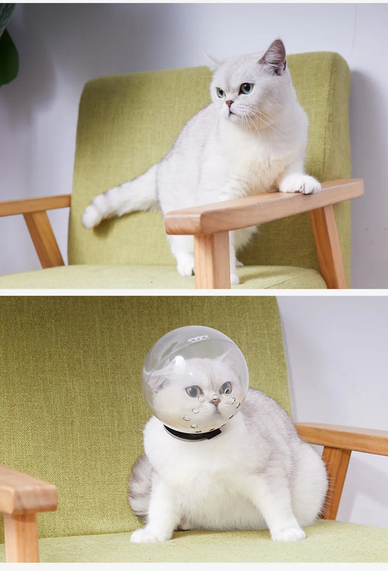 Breathable Space Hood Cat Grooming Mask