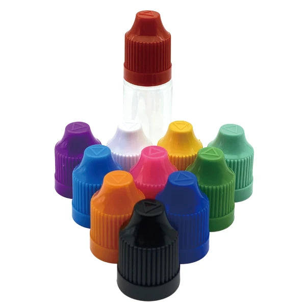 10ML Plastic Dropper Bottles - 100 Pack with Childproof Caps & Precision Tips