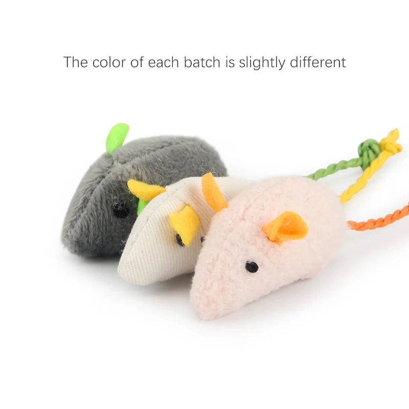Catnip Plush Mouse Cat Toys – 6 Pack