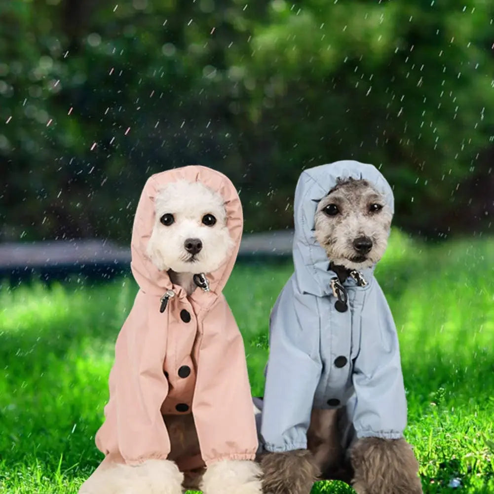 Reflective Waterproof Raincoat Jumpsuit for Dogs & Cats