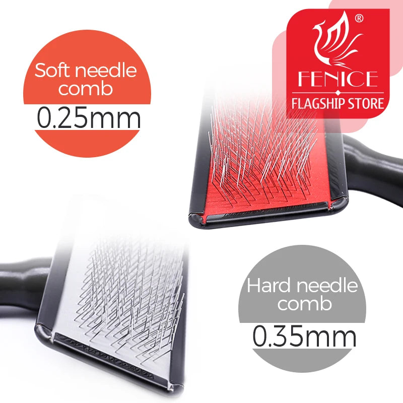 Pet Slicker Brush & Grooming Comb – Deshedding Tool for Dogs, Cats & Horses