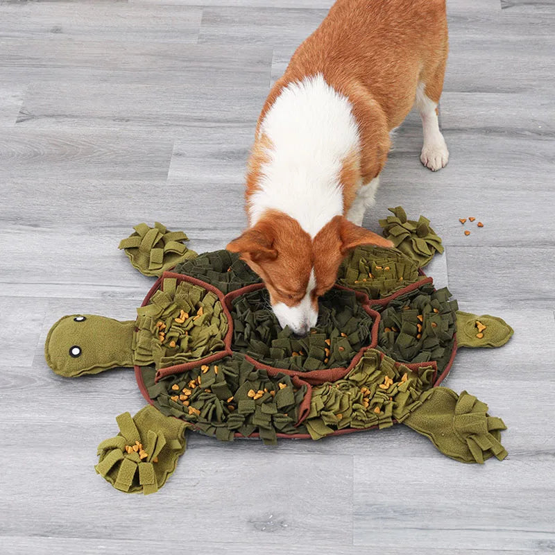 Animal-Shaped Dog Snuffle Mat — Foldable with Hidden Squeaker