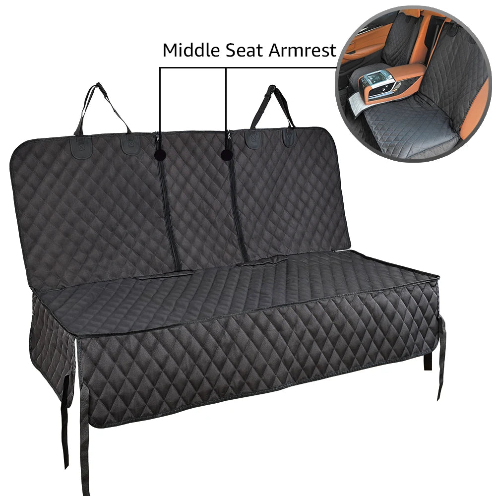 Waterproof Dog Car Seat Cover with Armrest Access — Travel Mattress & Protector