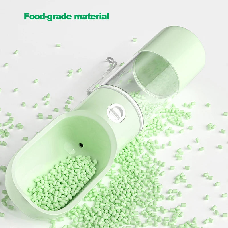 2-in-1 Pet Travel Water Bottle & Food Dispenser