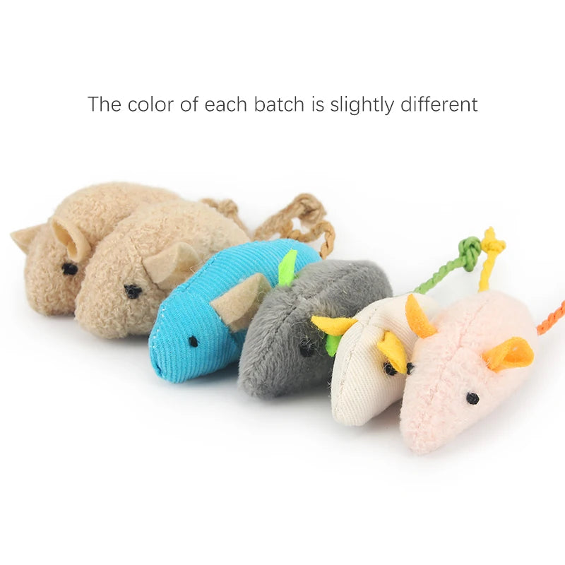 Catnip Plush Mouse Cat Toys – 6 Pack