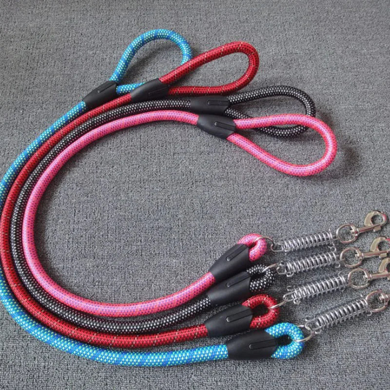 Laisse anti-traction réfléchissante avec amortisseur (60 cm)