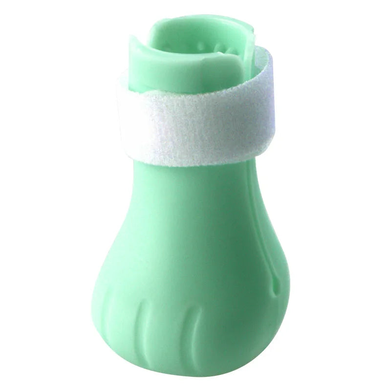 Anti-Scratch Silicone Paw Protector Boots for Cats – Set of 4