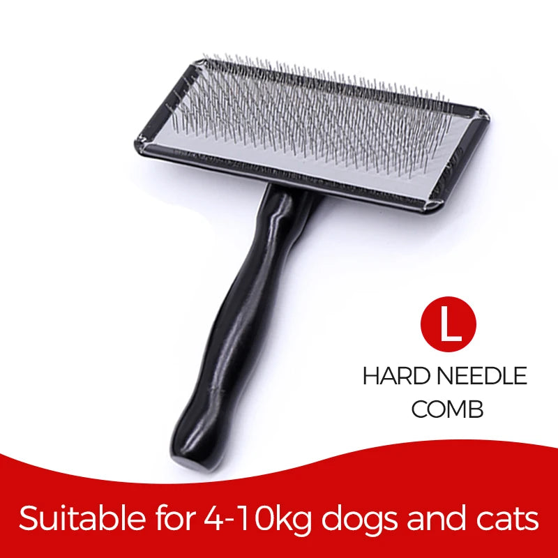 Pet Slicker Brush & Grooming Comb – Deshedding Tool for Dogs, Cats & Horses