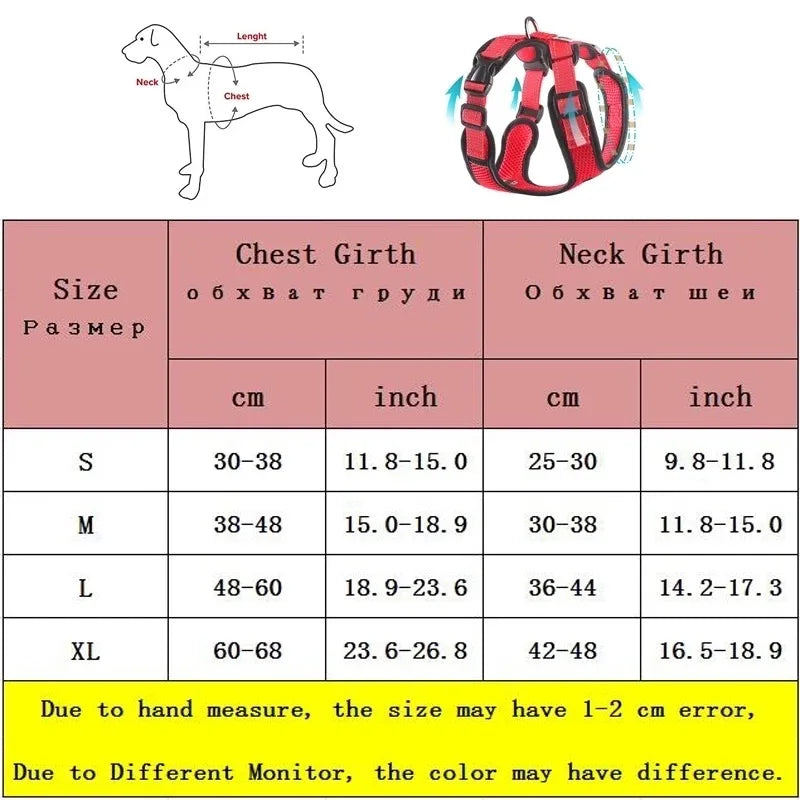 Breathable Mesh Vest Harness for Dogs & Cats