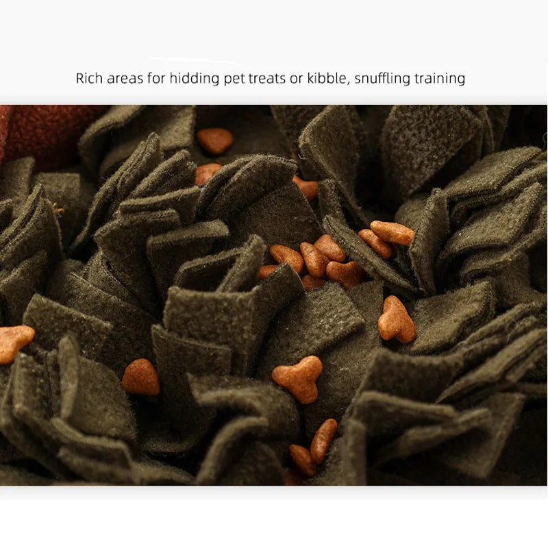 Animal-Shaped Dog Snuffle Mat — Foldable with Hidden Squeaker