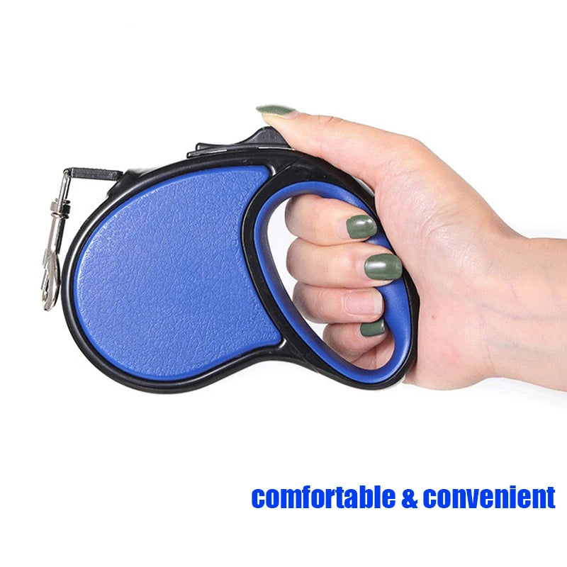 Retractable Nylon Dog Leash 3m & 5m for Small & Medium Dogs