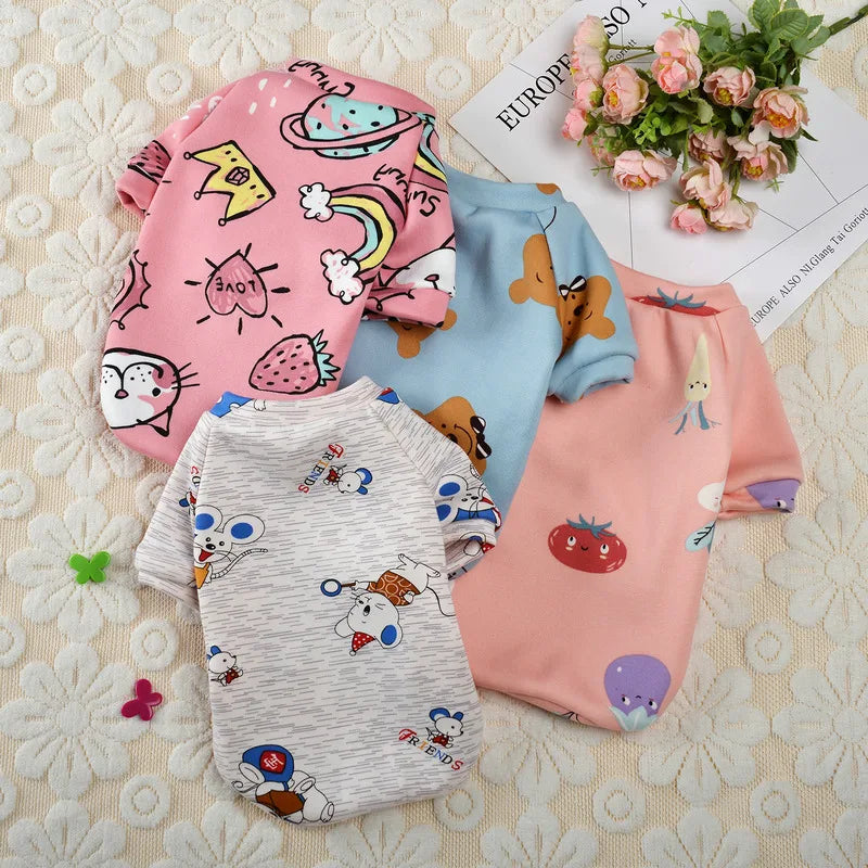 Printed Fleece Cat Jumper