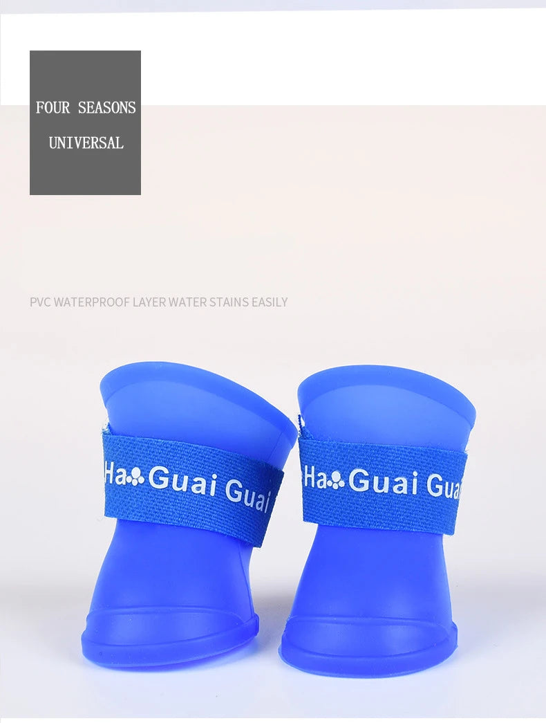Silicone Waterproof Dog Rain Boots