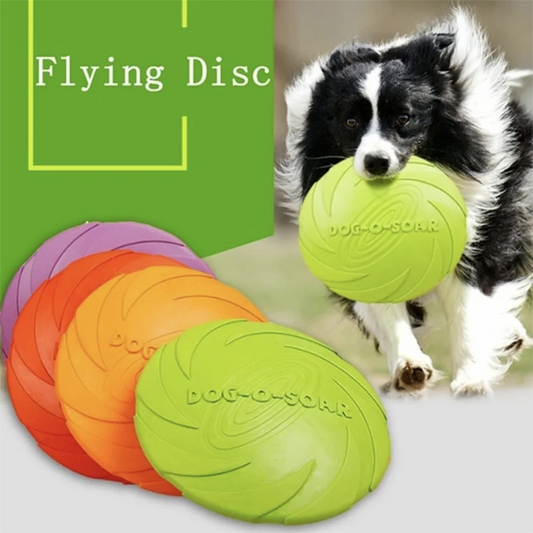 Interactive Flying Disc Ring Toy for Dogs