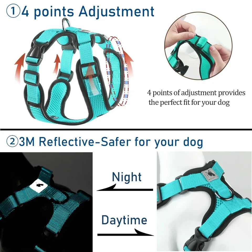 Breathable Mesh Vest Harness for Dogs & Cats