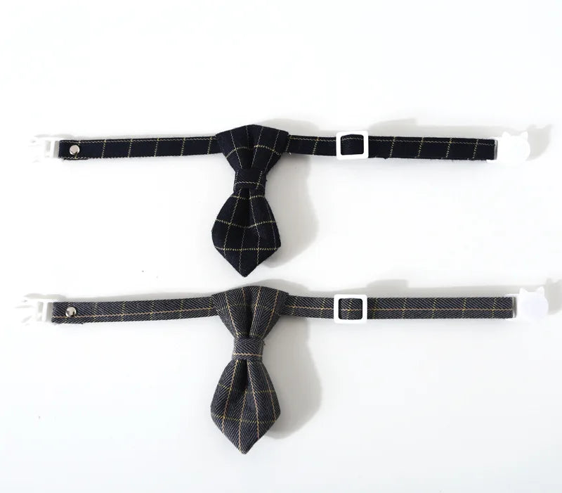 Adjustable Breakaway Cat Collar with Bell & Bow Tie