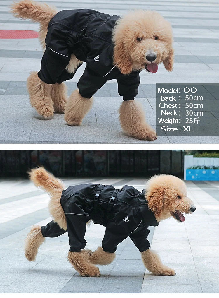 Waterproof Warm Reflective Dog Jumpsuit Coat