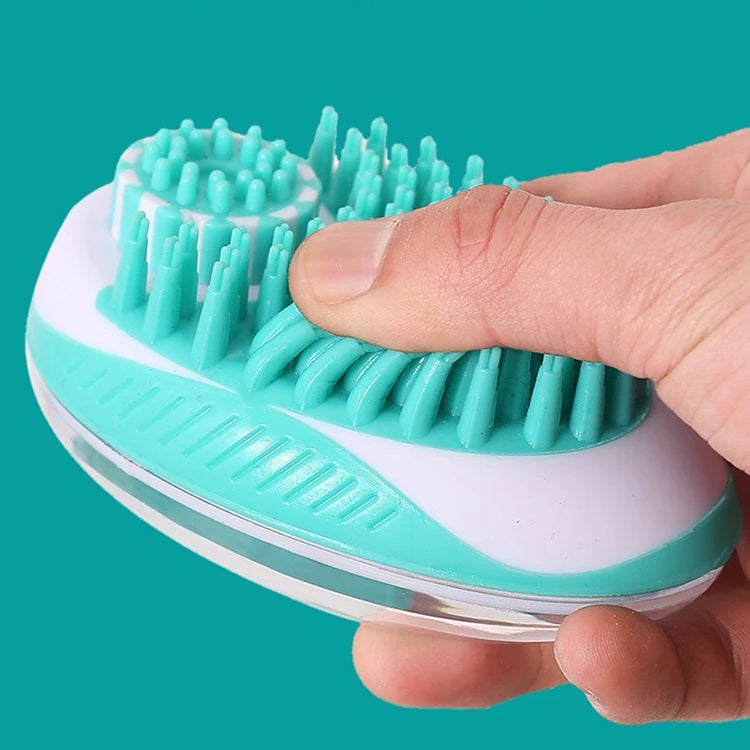 2-in-1 Silicone Pet Bath Brush & Massage Comb