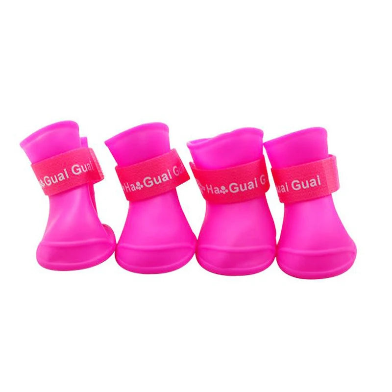 Silicone Waterproof Dog Rain Boots