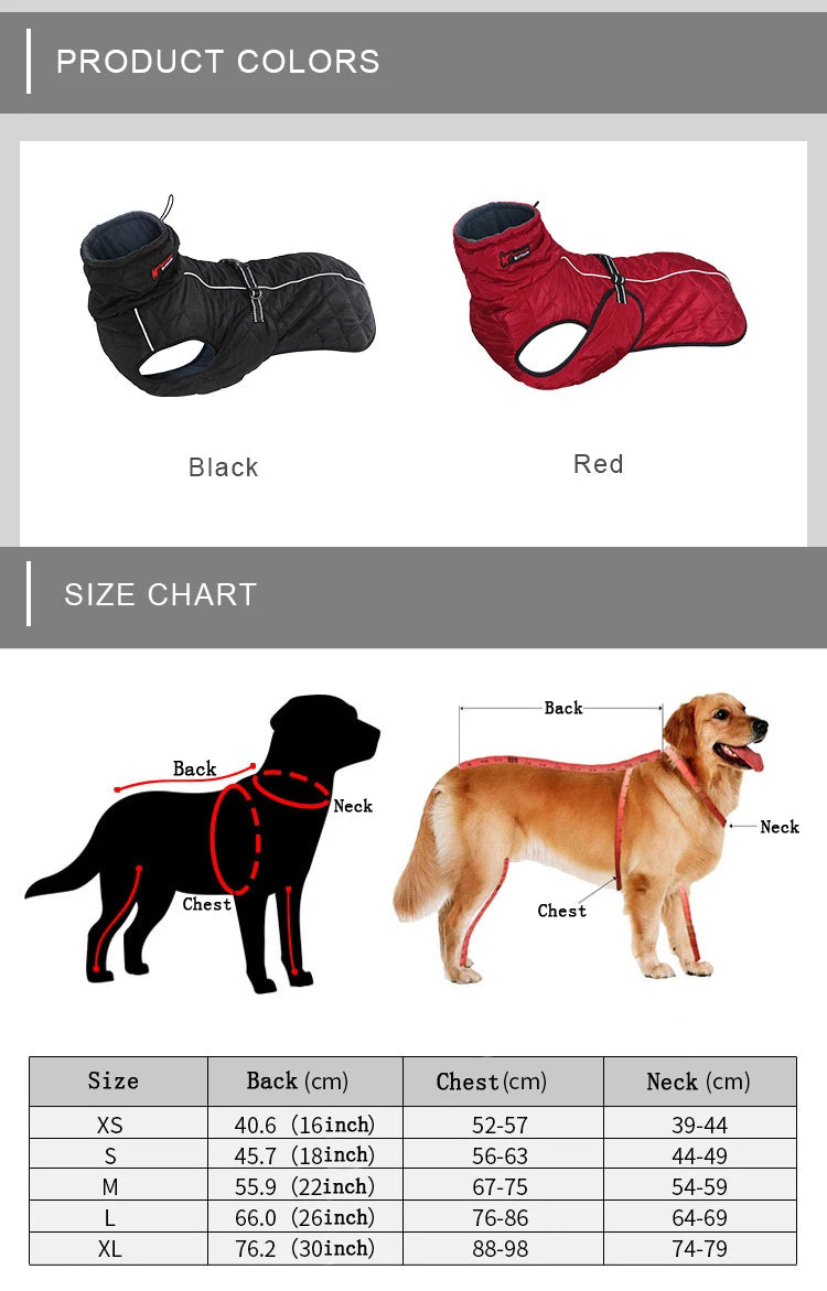 Waterproof Reflective Dog Winter Jacket