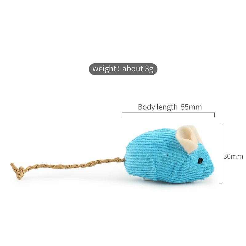 Catnip Plush Mouse Cat Toys – 6 Pack