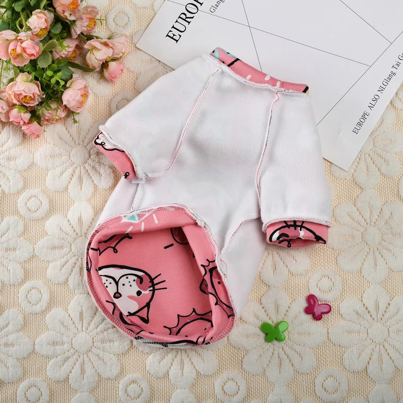 Printed Fleece Cat Jumper