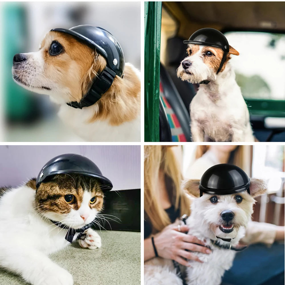 Motorcycle Helmet Hat for Dogs & Cats