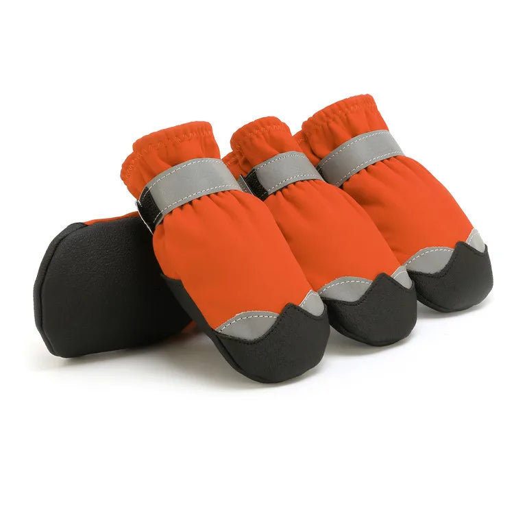 Waterproof Reflective Dog Boots with PVC Soles