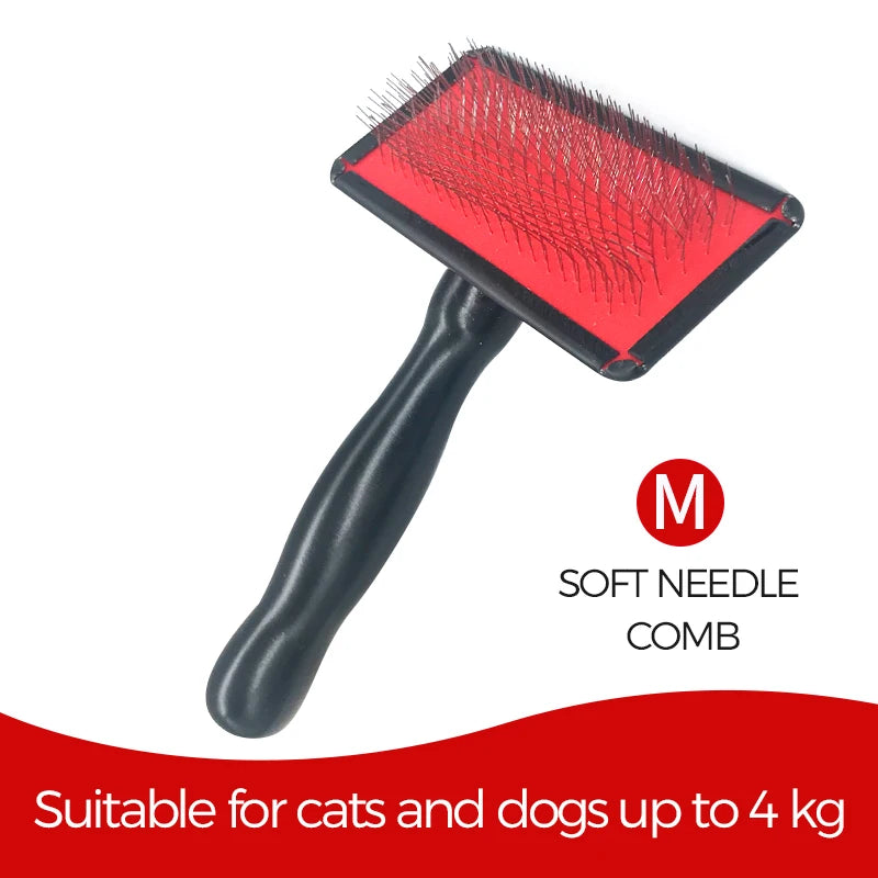 Pet Slicker Brush & Grooming Comb – Deshedding Tool for Dogs, Cats & Horses