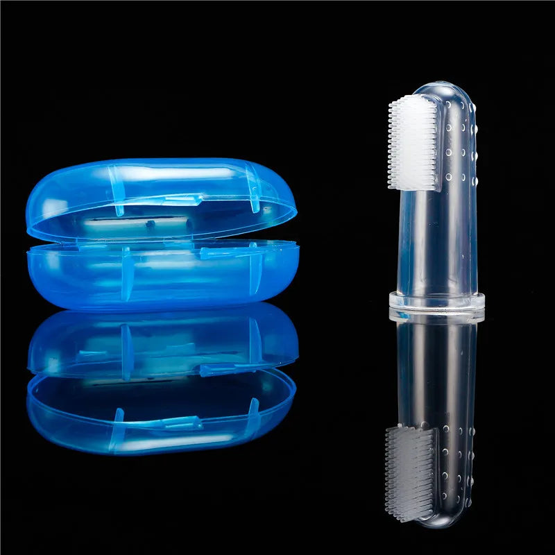 Pet Finger Toothbrush - Super Soft Silicone Dental Care Tool for Dogs and Cats