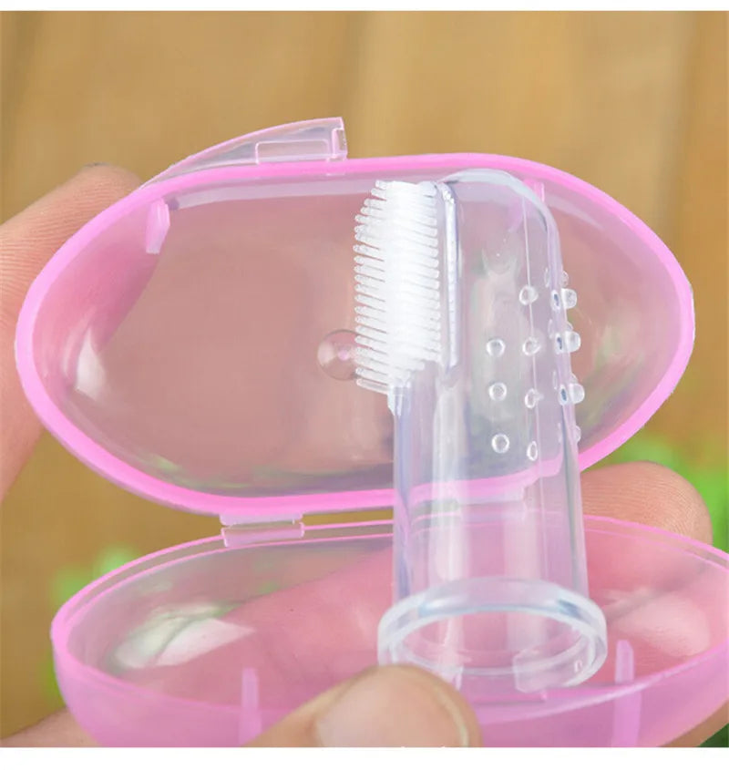 Pet Finger Toothbrush - Super Soft Silicone Dental Care Tool for Dogs and Cats