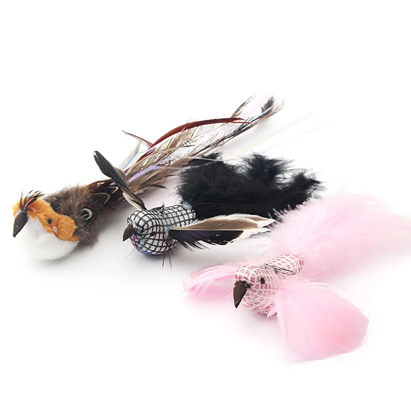 Feather Bird Cat Teaser Toy Set (2 Pack)