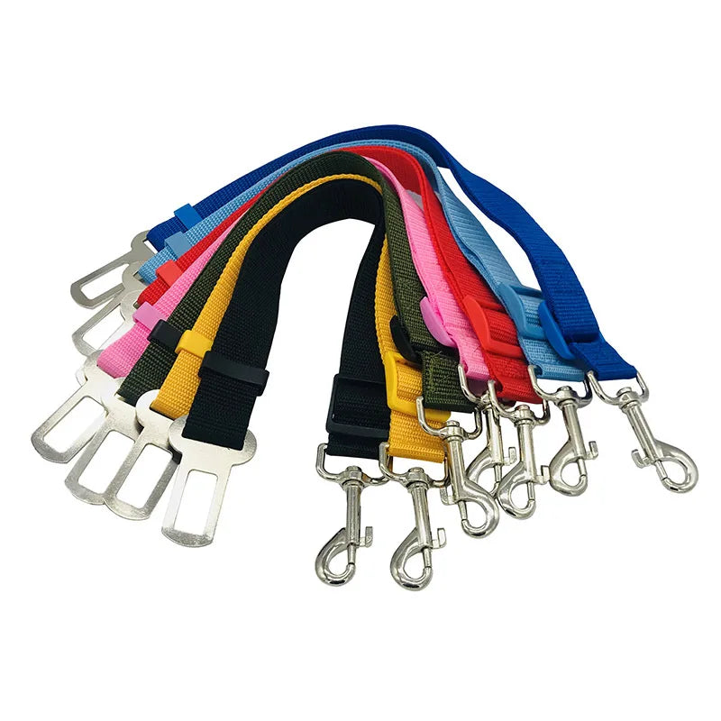 Adjustable Dog Leash & Car Seat Belt for Small, Medium & Large Dogs