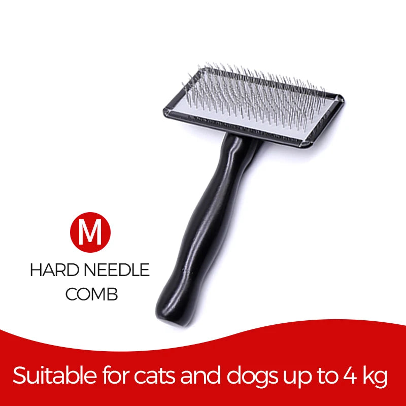 Pet Slicker Brush & Grooming Comb – Deshedding Tool for Dogs, Cats & Horses